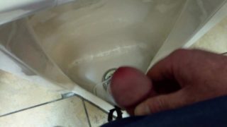 POV Masturbating In A Public Restroom