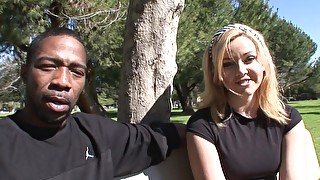 Emma gets picked up in the park,and gets fucked hard with a big black cock!