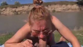 stepsister having sex on public beach