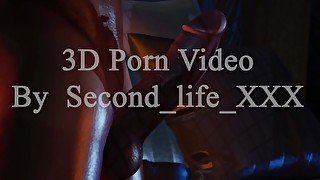 Second Life - POV Sex, White Big ass