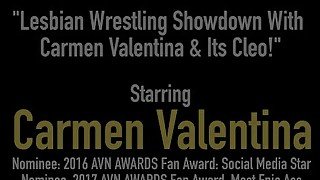 Lesbian Wrestling Showdown With Carmen Valentina & Its Cleo!