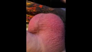10 mins of my testicles moving and edging my cock