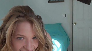 Petite Blonde Teen Brings Herself To Orgasm