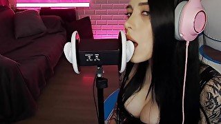 ASMR 3DIO EAR LICKING INCREDIBLY HOT. HONEY HAZE