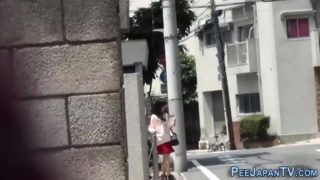 Teen asian pee public