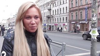 Lindsey in blonde enjoys sex in restroom in hardcore porn video