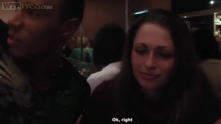 Racy brunette Alon was drilled in anal in public