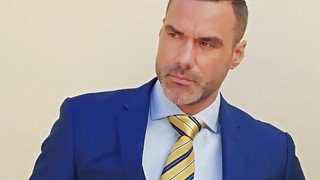 Classy Businessman Seduced Into Gay Anal