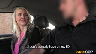 Copper Fucks Blonde With No Licence