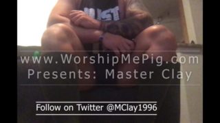 Master Clay's Big Feet in Army Socks and verbal humiliation