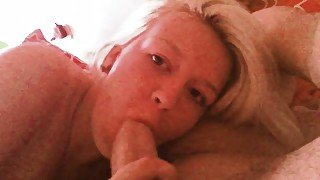 My nasty girlfriend sucks my dick and licks my balls like a true whore