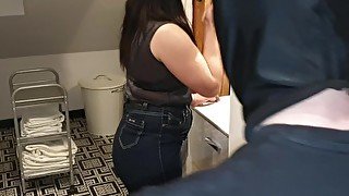 Blowjob in the bathroom.