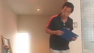 Adorable maid Akiho Yoshizawa fucked hard and taking his cum