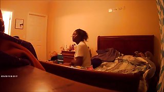 Black bitch ass hidden cam