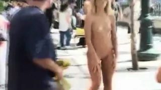 Krizstina beautiful czech naked in public