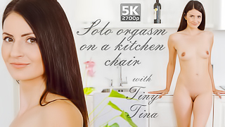 Solo Orgasm On A Kitchen Chair