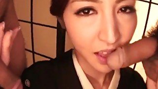 Perfect Japanese blowjob with Koyuki Hara