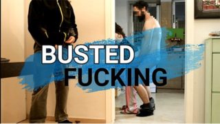 Busted! I returned home and found my room mate fuck his girlfriend in the kitchen huge cumshot