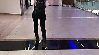 Sex in the mall, sucked and he fucked me and cum on my ass - HoneyDays