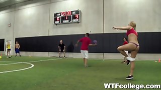 Girls Strip and Fuck at Dodgeball Tournament