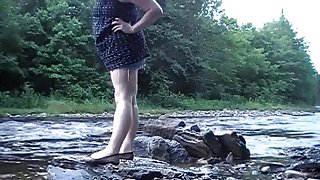 fucking outside in nature milf