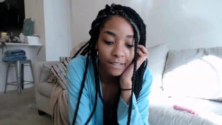 black girl cumshow