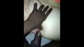 Black guy fucks white girl DOGGY STYLE