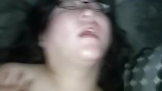 asian slut fucked, cummed on, and fucked again.