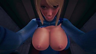 Metroid futa Samus Aran fucks your mouth Taker POV