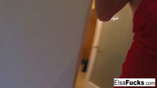 Elsa jean's home video masturbation