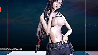 [MMD] Berry Good - Mellow Mellow Tifa Lockhart Aerith Sexy Striptease Final Fantasy 7 Remake FF7