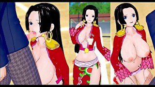 【エロゲーコイカツ！】ワンピース(ONE PIECE) ボア・ハンコック3DCG巨乳アニメ動画[Hentai Game Koikatsu! ONE PIECE Boa Hancock(Anime 3D