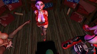 Citor3 SFM 3D VR Sex Games Huge tits midget santa elves fuck guy in fantasy pleasure room