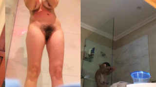 Hairy Milf Washing Naked In Shower Hidden Camera