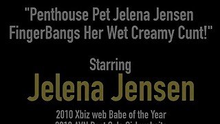 Penthouse Pet Jelena Jensen FingerBangs Her Wet Creamy Cunt!