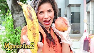 CARNEDELMERCADO - STREET VENDOR LAURA MONTENEGRO GETS HER LATINA PUSSY FILLED WITH COCK - MAMACITAZ