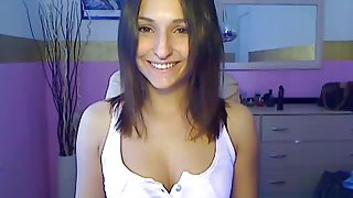 Hot Brunette Teen Great Webcam Show Part 1