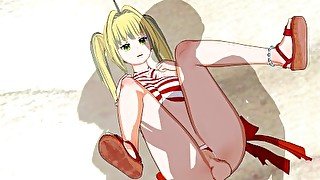 Fate - Bikini Nero Claudius 3D Hentai