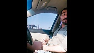 Driver caught masturbating