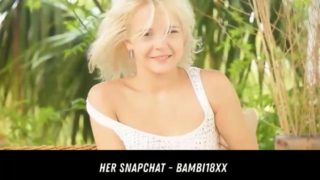 Petitie Blondie naked Tease HER SNAPCHAT - BAMBI18XX