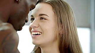 Gal with hairy pussy Tali Dova blacked for the first time