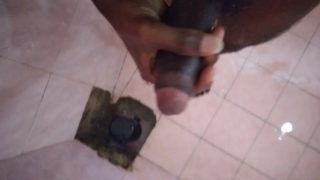 HandJob in Bathroom Shower