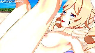 GENSHIN IMPACT BARBARA HENTAI 3D