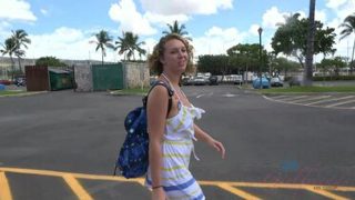 Your Hawaiian vacation is great so far - you put cum on her big tits