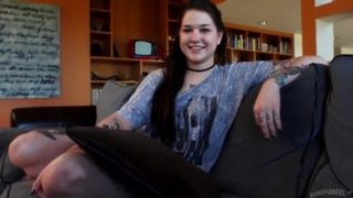 Unbelievable teen tart in blowjob video