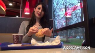 Fuckdate with 18yo Teen Bitch Katy at Burger King