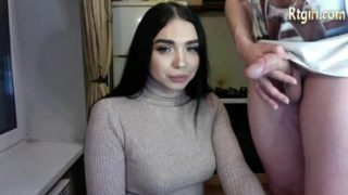 Snazzy busty teenage tranny Eva Borisova in hot lingerie porn video