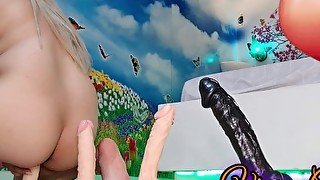 Vixenn Riding Big Dildo Challenge