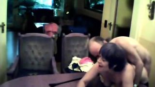 Couple that was adult fucked about the table