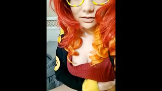 Masturbating in Cosplay